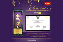 Nani is awarded as network champion on flipkart groceries platform